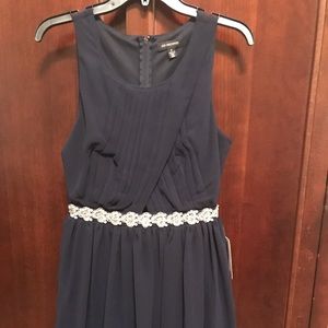 NWT - Jodi Kristopher navy sleeveless dress